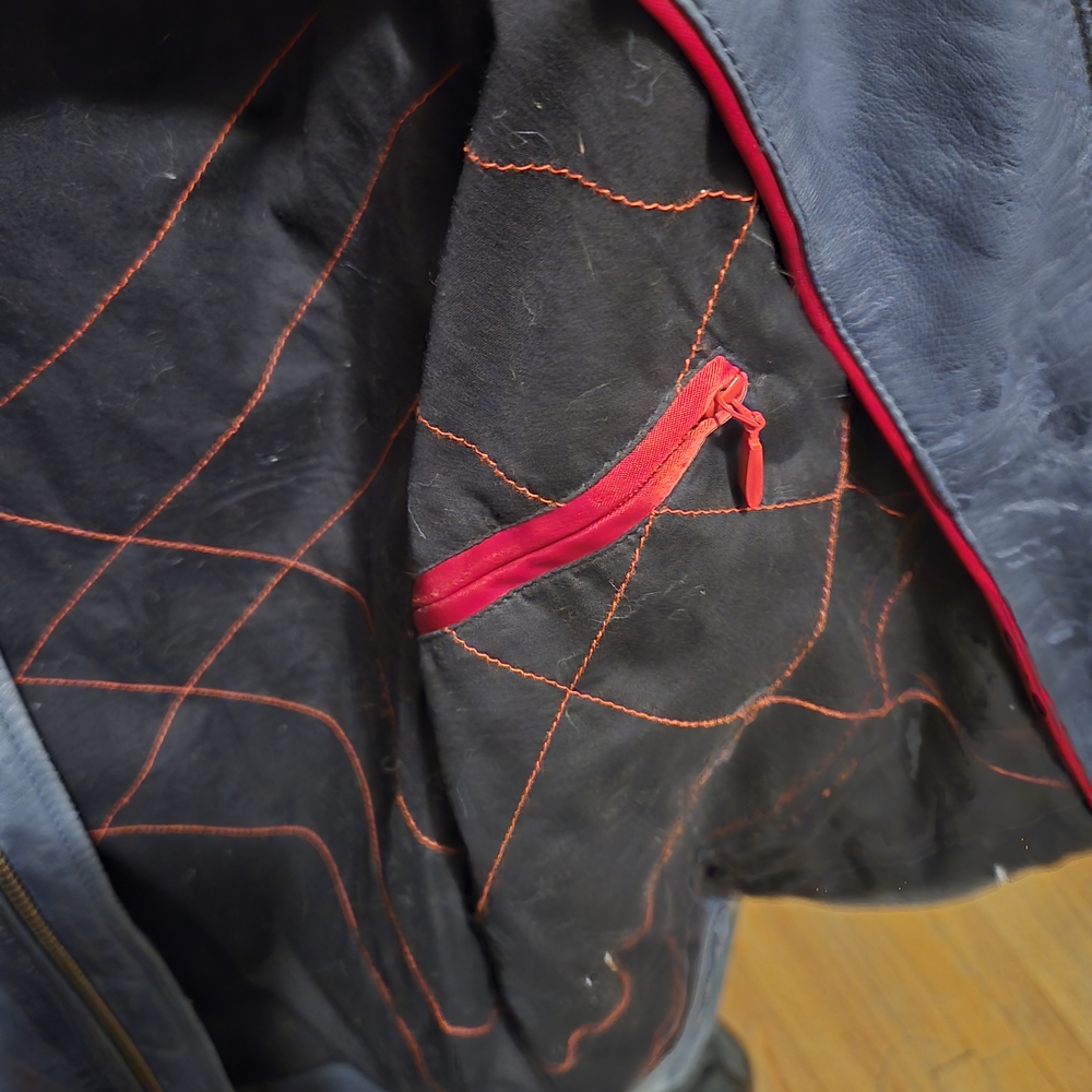 Hugo Boss Blue Leather Jacket - Picture 7 of 8